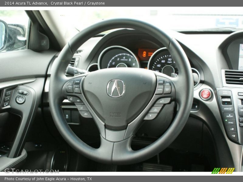 Crystal Black Pearl / Graystone 2014 Acura TL Advance