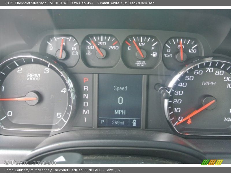 Summit White / Jet Black/Dark Ash 2015 Chevrolet Silverado 3500HD WT Crew Cab 4x4
