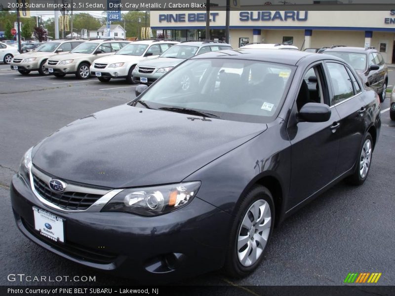 Dark Gray Metallic / Carbon Black 2009 Subaru Impreza 2.5i Sedan