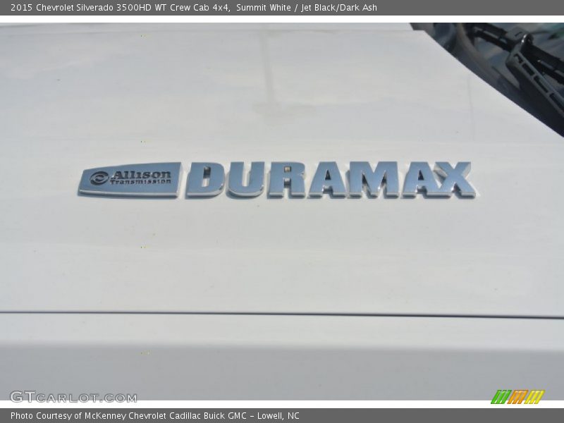 Summit White / Jet Black/Dark Ash 2015 Chevrolet Silverado 3500HD WT Crew Cab 4x4