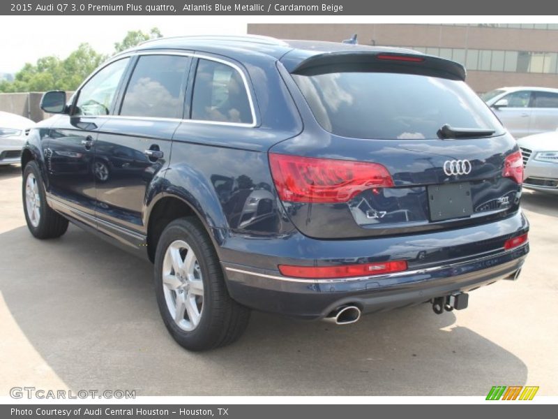 Atlantis Blue Metallic / Cardamom Beige 2015 Audi Q7 3.0 Premium Plus quattro
