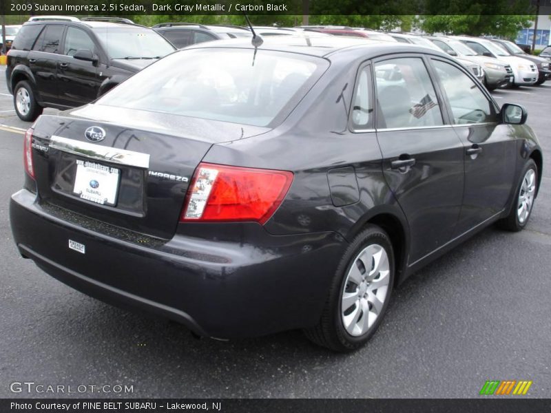 Dark Gray Metallic / Carbon Black 2009 Subaru Impreza 2.5i Sedan