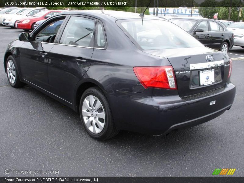 Dark Gray Metallic / Carbon Black 2009 Subaru Impreza 2.5i Sedan