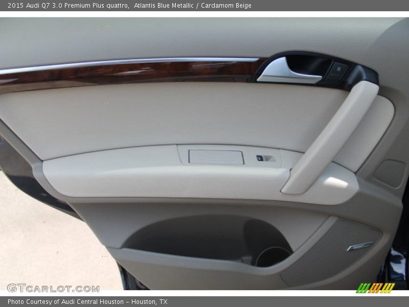 Atlantis Blue Metallic / Cardamom Beige 2015 Audi Q7 3.0 Premium Plus quattro