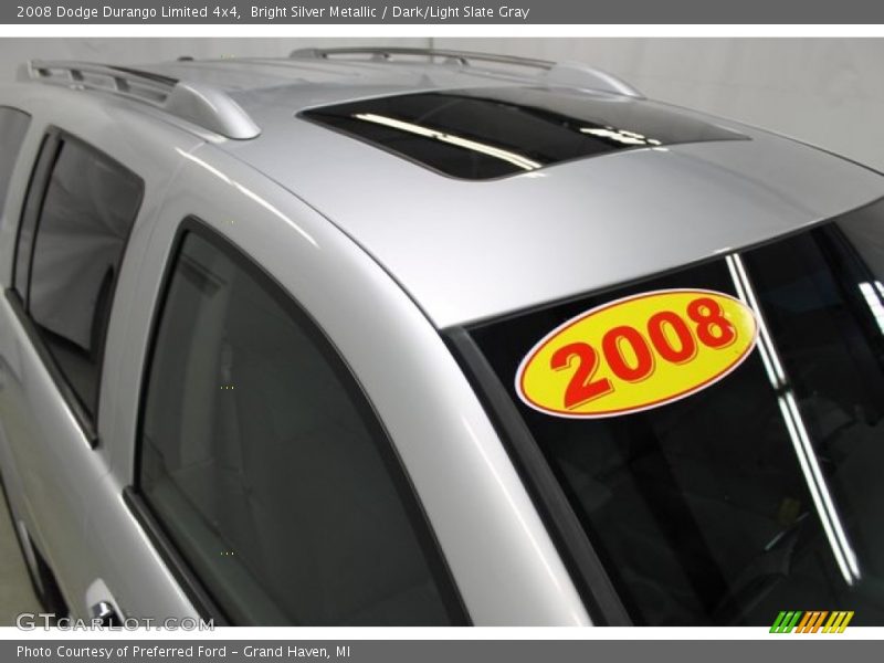 Bright Silver Metallic / Dark/Light Slate Gray 2008 Dodge Durango Limited 4x4