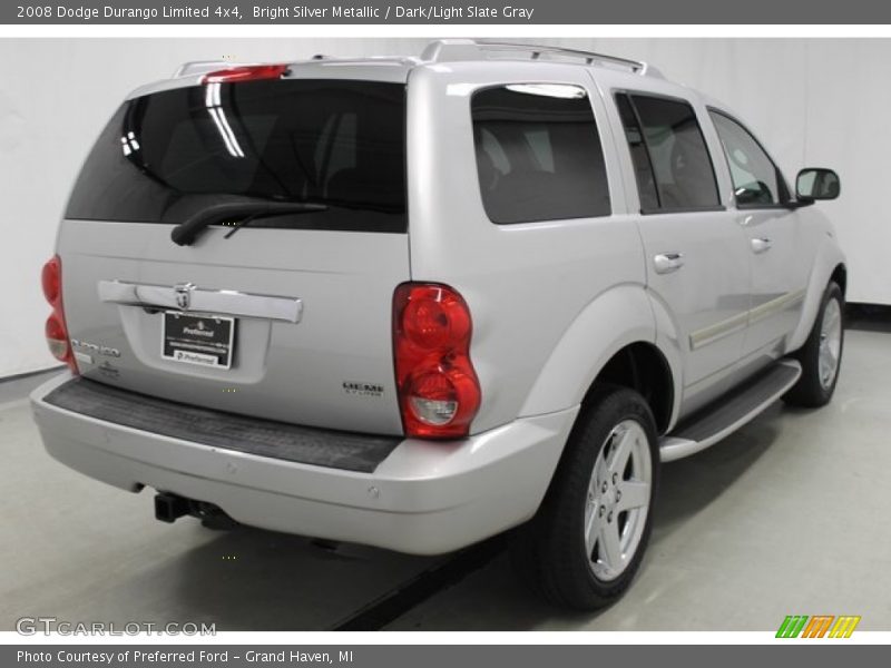 Bright Silver Metallic / Dark/Light Slate Gray 2008 Dodge Durango Limited 4x4