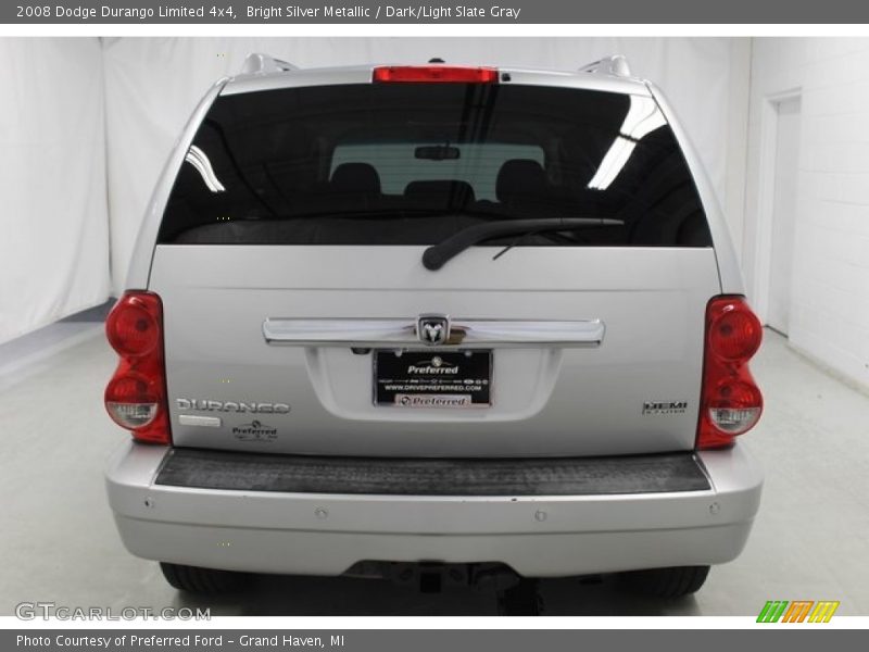 Bright Silver Metallic / Dark/Light Slate Gray 2008 Dodge Durango Limited 4x4