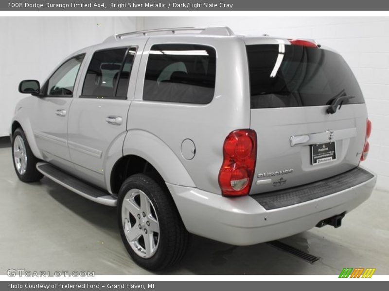 Bright Silver Metallic / Dark/Light Slate Gray 2008 Dodge Durango Limited 4x4