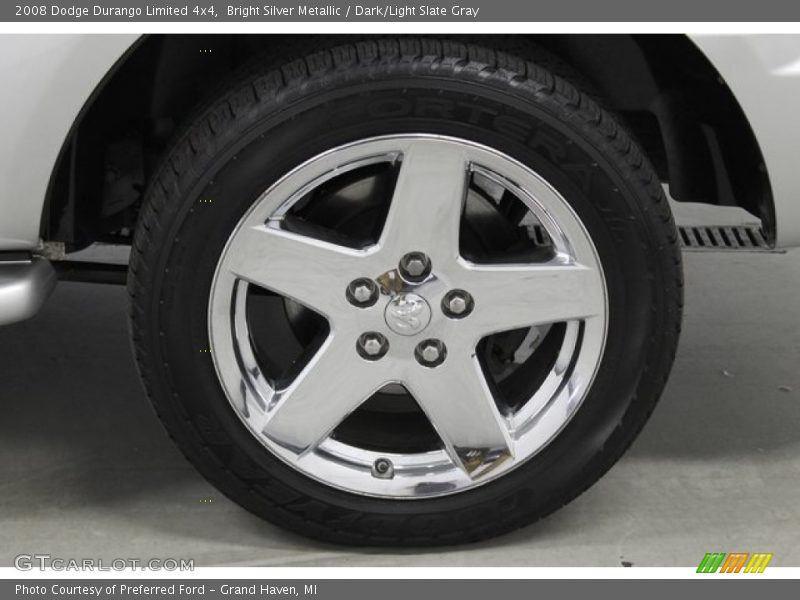 Bright Silver Metallic / Dark/Light Slate Gray 2008 Dodge Durango Limited 4x4