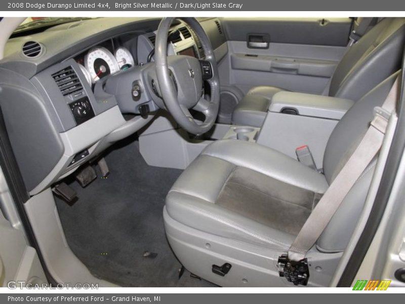Bright Silver Metallic / Dark/Light Slate Gray 2008 Dodge Durango Limited 4x4