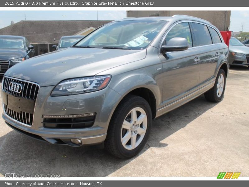 Graphite Gray Metallic / Limestone Gray 2015 Audi Q7 3.0 Premium Plus quattro