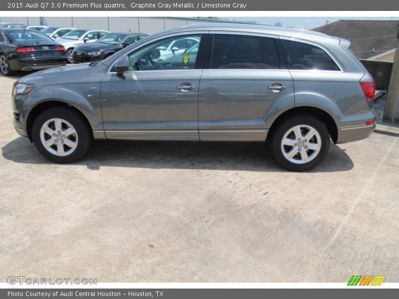 Graphite Gray Metallic / Limestone Gray 2015 Audi Q7 3.0 Premium Plus quattro