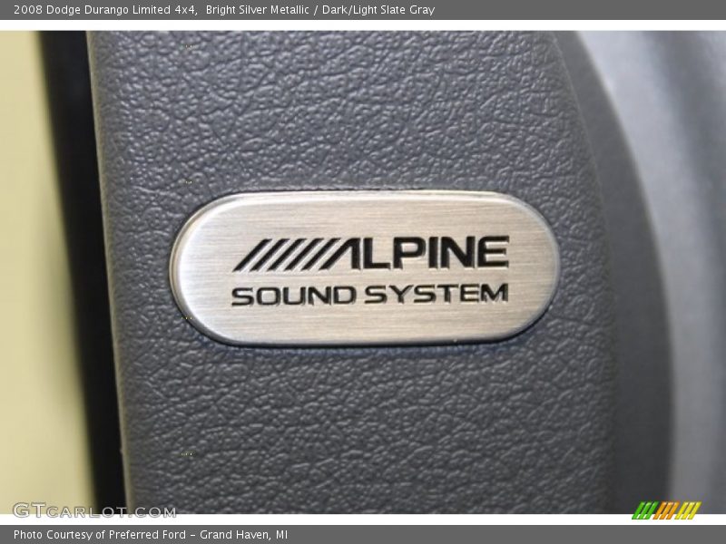 Bright Silver Metallic / Dark/Light Slate Gray 2008 Dodge Durango Limited 4x4