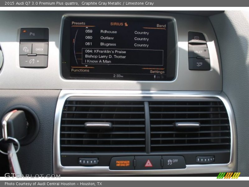 Graphite Gray Metallic / Limestone Gray 2015 Audi Q7 3.0 Premium Plus quattro