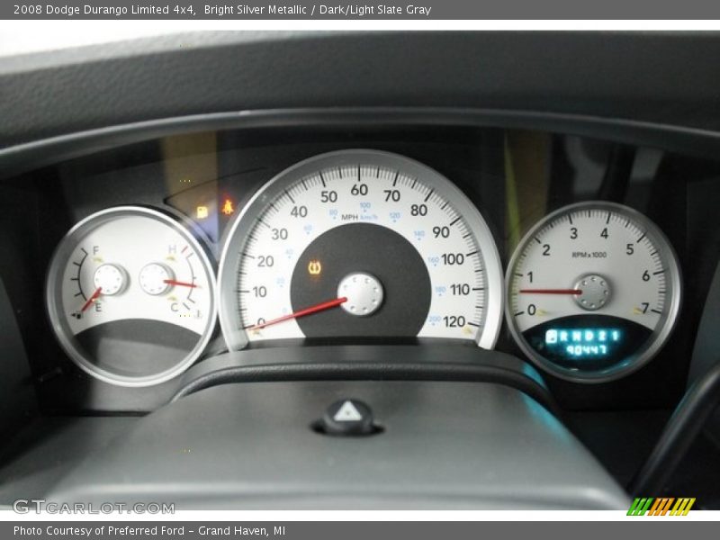 Bright Silver Metallic / Dark/Light Slate Gray 2008 Dodge Durango Limited 4x4