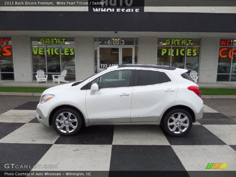 White Pearl Tricoat / Saddle 2013 Buick Encore Premium