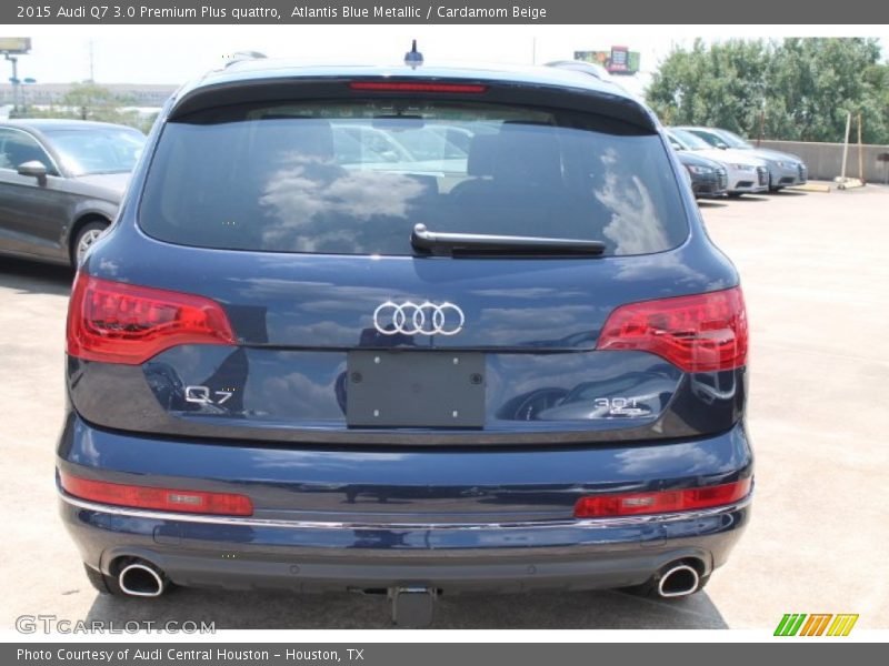 Atlantis Blue Metallic / Cardamom Beige 2015 Audi Q7 3.0 Premium Plus quattro