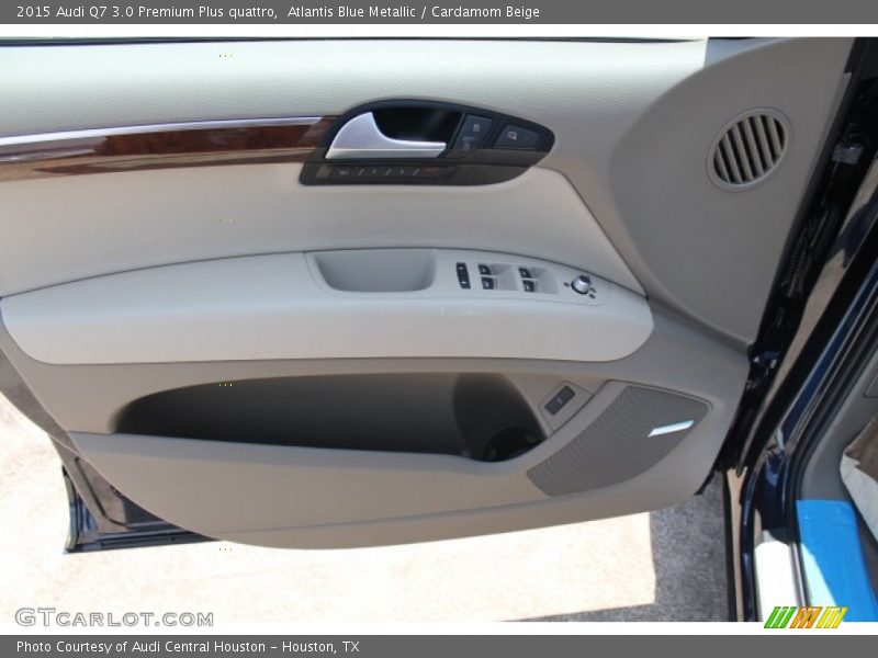 Atlantis Blue Metallic / Cardamom Beige 2015 Audi Q7 3.0 Premium Plus quattro