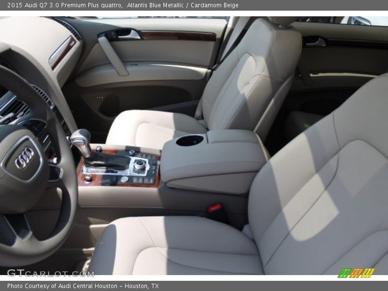 Atlantis Blue Metallic / Cardamom Beige 2015 Audi Q7 3.0 Premium Plus quattro