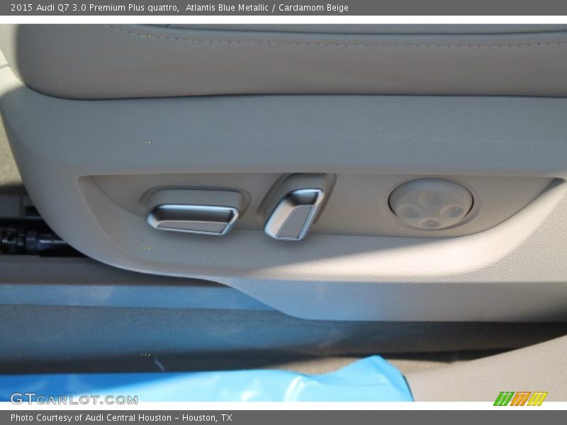 Atlantis Blue Metallic / Cardamom Beige 2015 Audi Q7 3.0 Premium Plus quattro