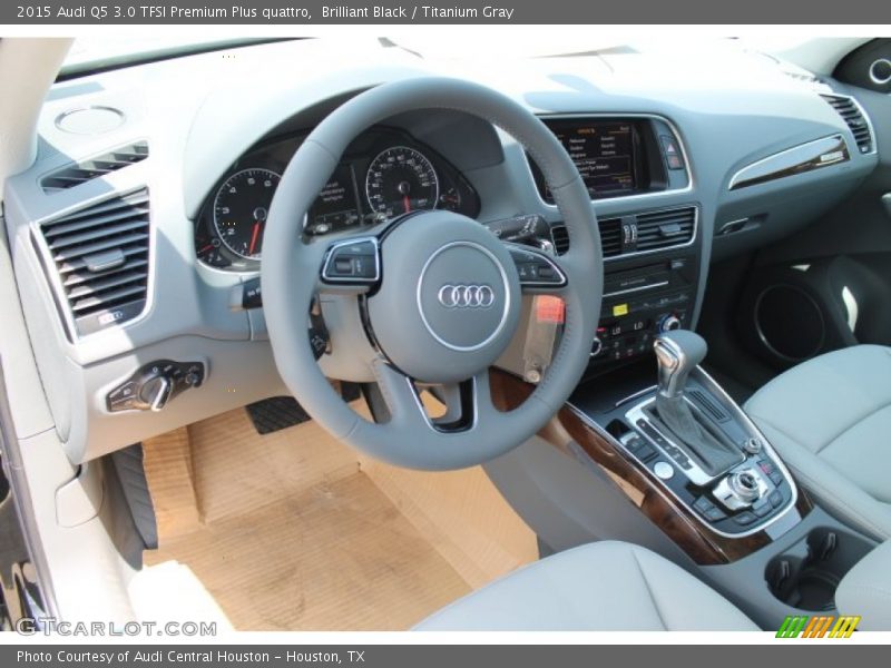 Brilliant Black / Titanium Gray 2015 Audi Q5 3.0 TFSI Premium Plus quattro