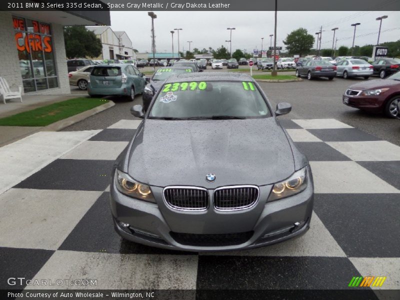 Space Gray Metallic / Gray Dakota Leather 2011 BMW 3 Series 335d Sedan