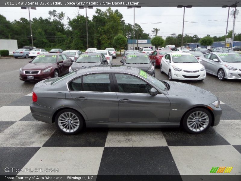 Space Gray Metallic / Gray Dakota Leather 2011 BMW 3 Series 335d Sedan