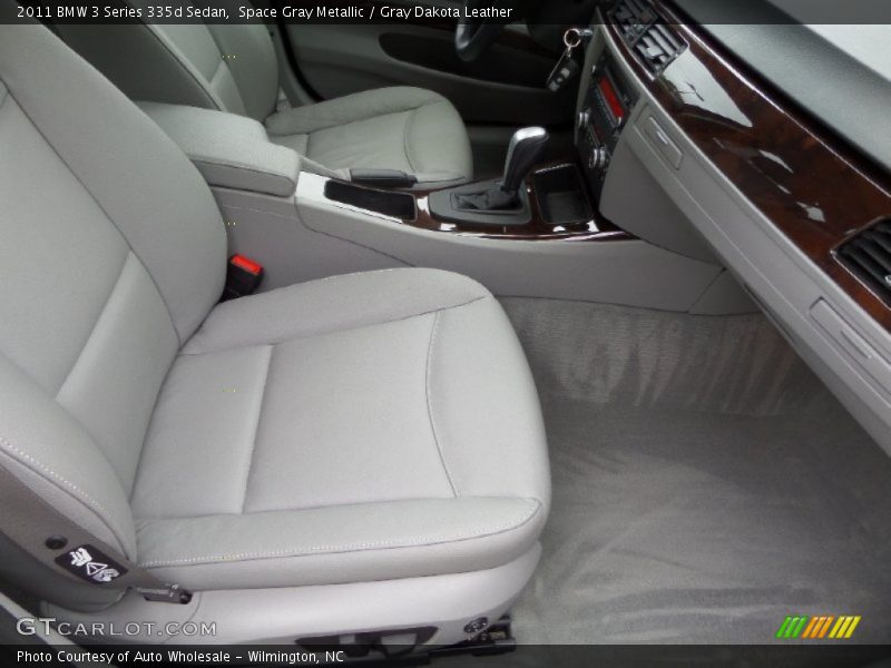 Space Gray Metallic / Gray Dakota Leather 2011 BMW 3 Series 335d Sedan