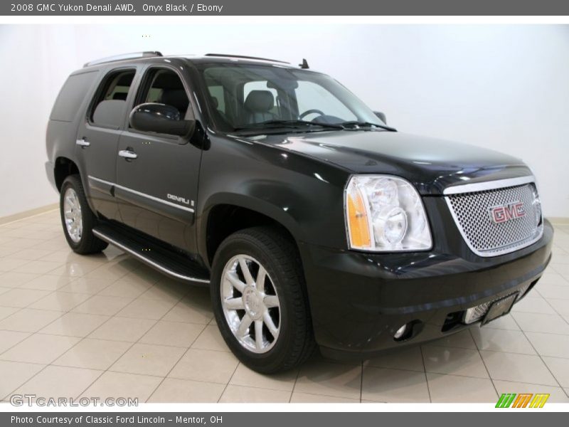 Onyx Black / Ebony 2008 GMC Yukon Denali AWD