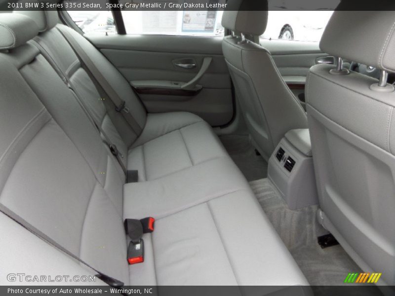 Space Gray Metallic / Gray Dakota Leather 2011 BMW 3 Series 335d Sedan