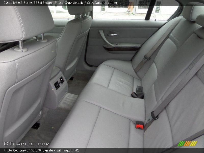 Space Gray Metallic / Gray Dakota Leather 2011 BMW 3 Series 335d Sedan
