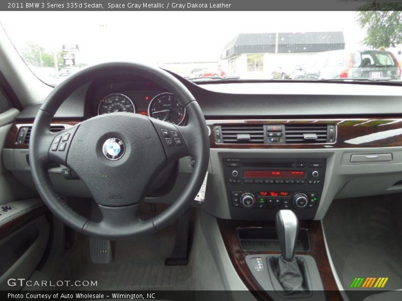 Space Gray Metallic / Gray Dakota Leather 2011 BMW 3 Series 335d Sedan