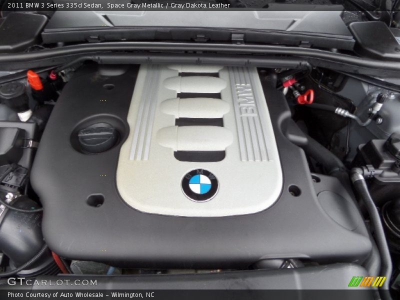 Space Gray Metallic / Gray Dakota Leather 2011 BMW 3 Series 335d Sedan