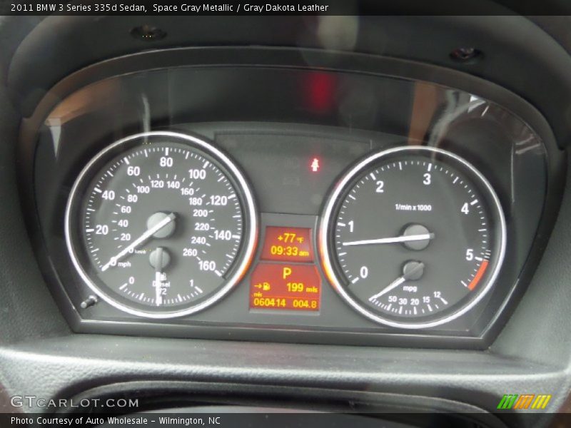 Space Gray Metallic / Gray Dakota Leather 2011 BMW 3 Series 335d Sedan