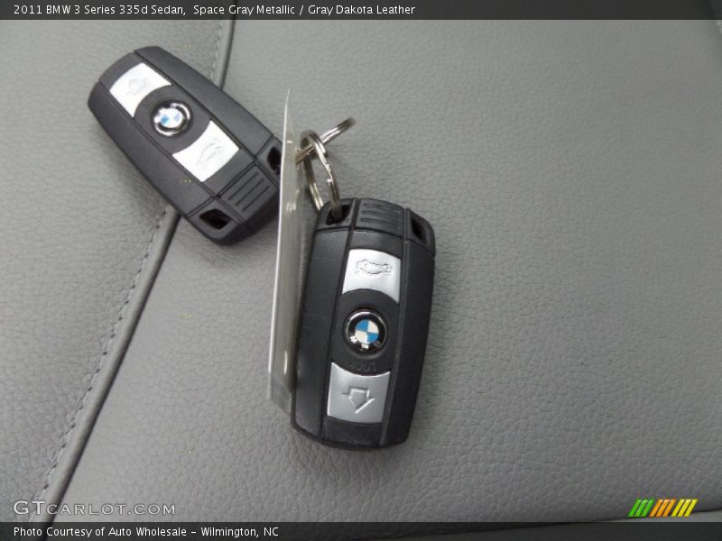 Space Gray Metallic / Gray Dakota Leather 2011 BMW 3 Series 335d Sedan