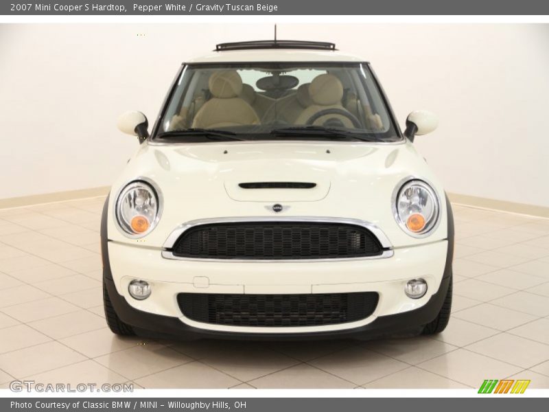 Pepper White / Gravity Tuscan Beige 2007 Mini Cooper S Hardtop