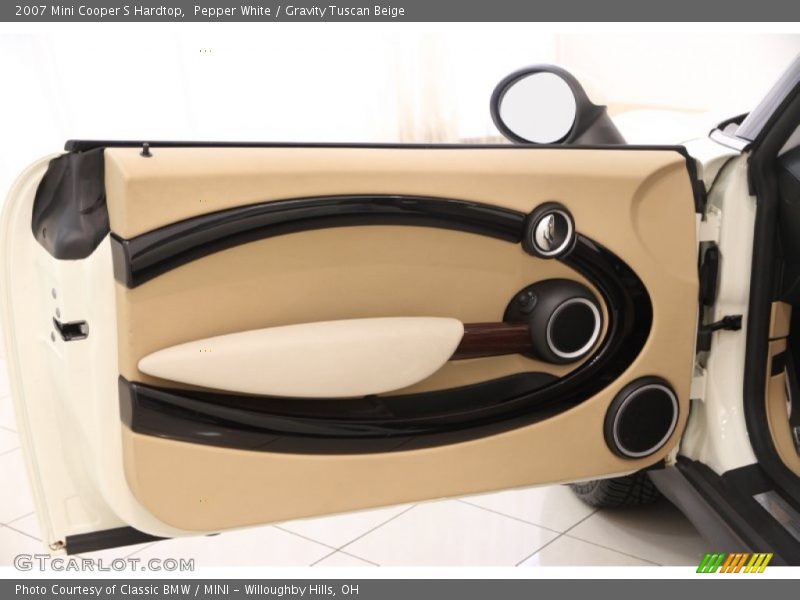 Pepper White / Gravity Tuscan Beige 2007 Mini Cooper S Hardtop