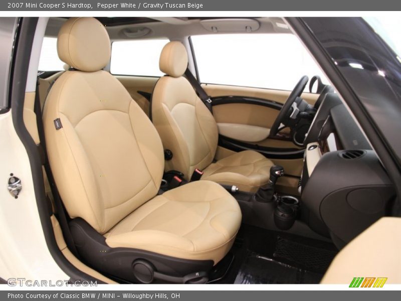 Pepper White / Gravity Tuscan Beige 2007 Mini Cooper S Hardtop