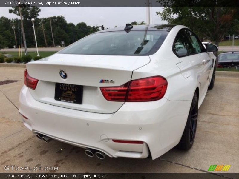 Alpine White / Black 2015 BMW M4 Coupe