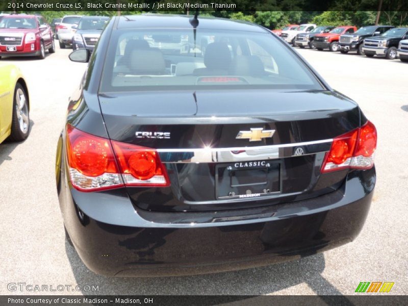 Black Granite Metallic / Jet Black/Medium Titanium 2014 Chevrolet Cruze LS