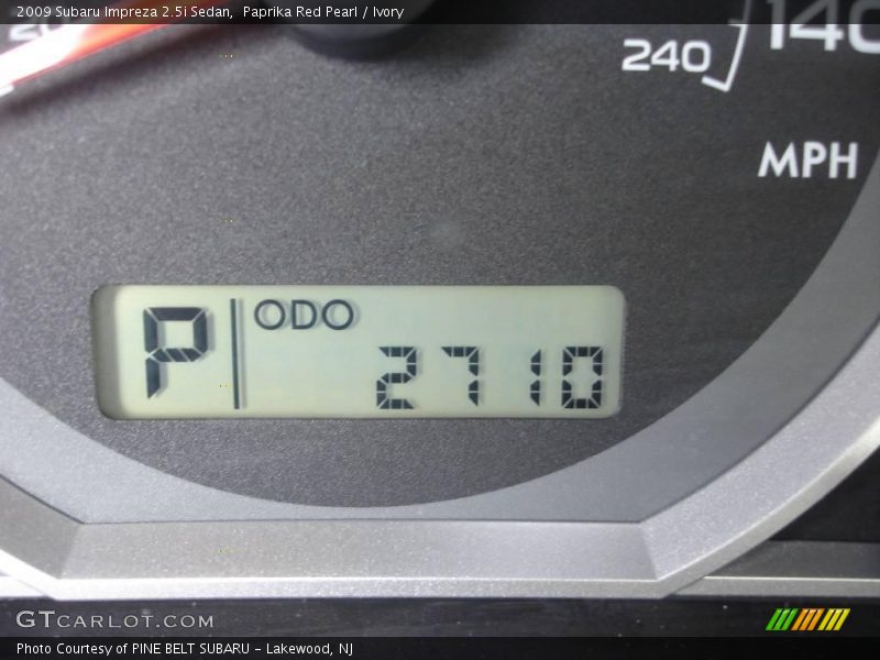 Paprika Red Pearl / Ivory 2009 Subaru Impreza 2.5i Sedan