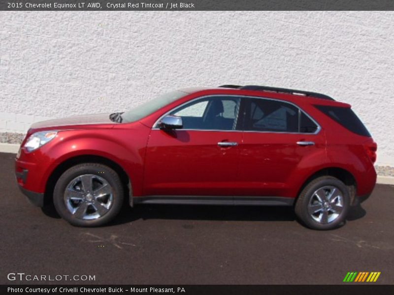 Crystal Red Tintcoat / Jet Black 2015 Chevrolet Equinox LT AWD