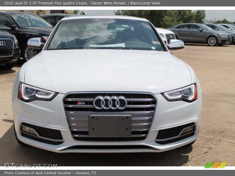 Glacier White Metallic / Black/Lunar Silver 2015 Audi S5 3.0T Premium Plus quattro Coupe