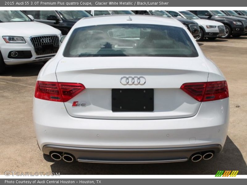 Glacier White Metallic / Black/Lunar Silver 2015 Audi S5 3.0T Premium Plus quattro Coupe