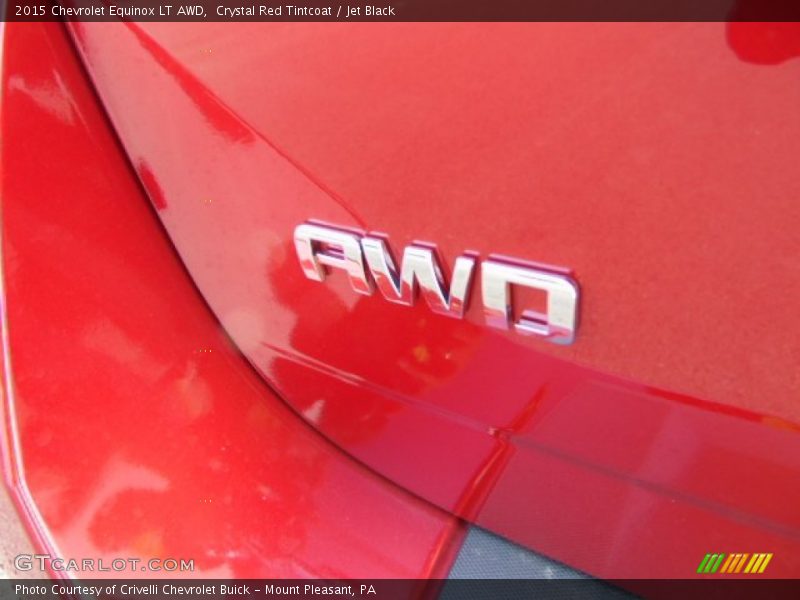 Crystal Red Tintcoat / Jet Black 2015 Chevrolet Equinox LT AWD