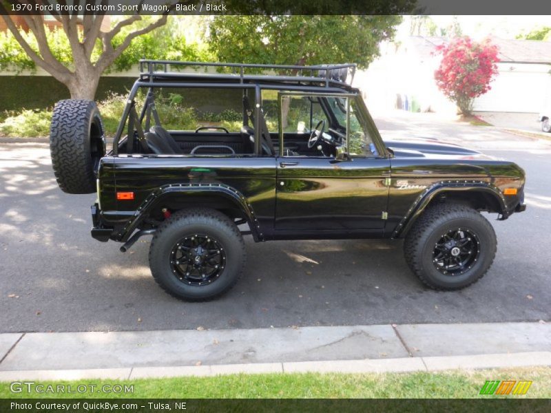 Black / Black 1970 Ford Bronco Custom Sport Wagon
