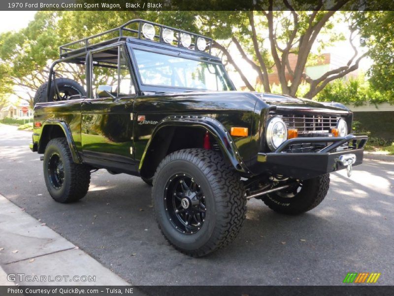 Black / Black 1970 Ford Bronco Custom Sport Wagon