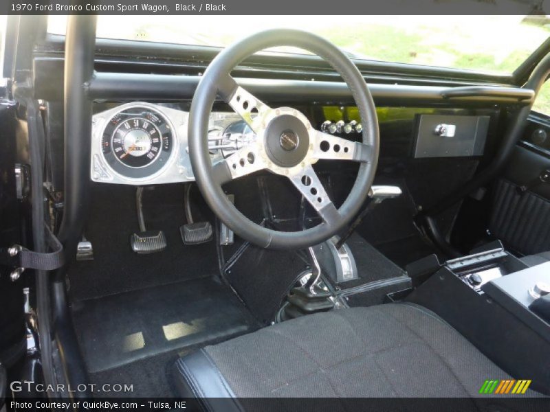  1970 Bronco Custom Sport Wagon Black Interior