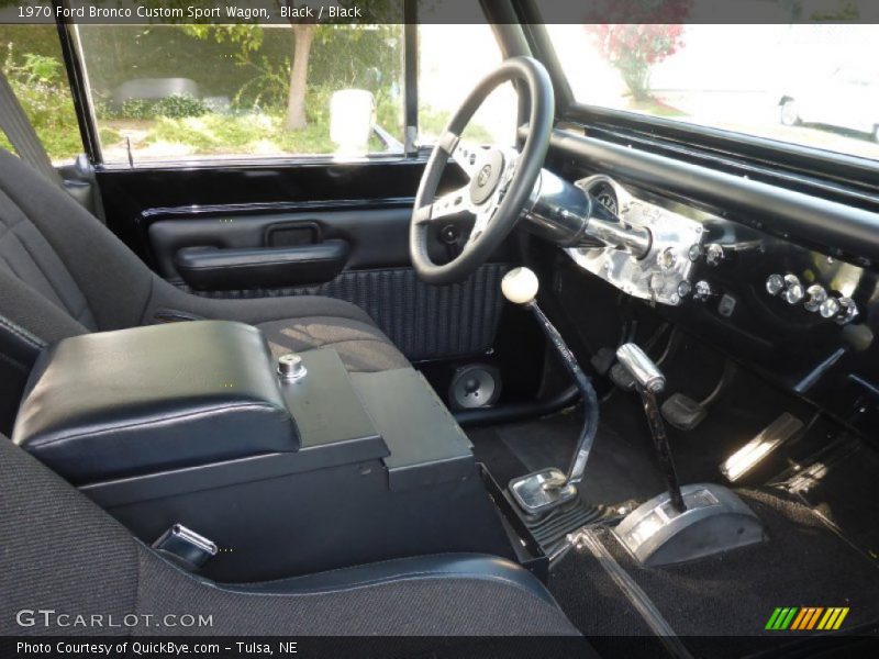 Black / Black 1970 Ford Bronco Custom Sport Wagon