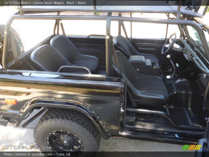 Black / Black 1970 Ford Bronco Custom Sport Wagon